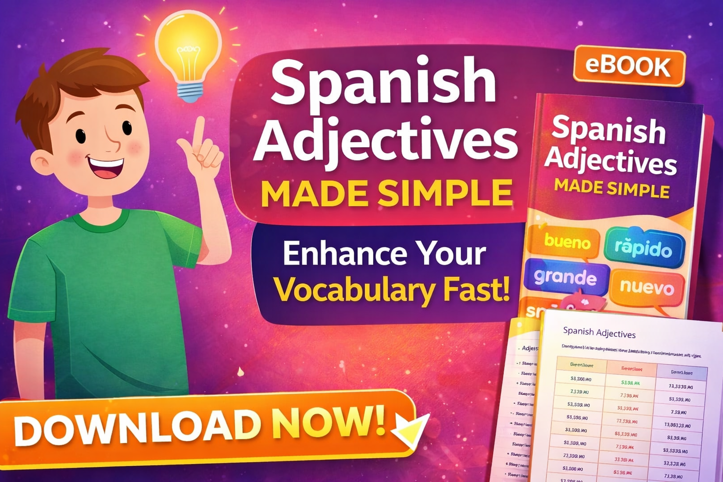 8. Spanish Adjectives Made Simple – Enhance Your Vocabulary Fast (