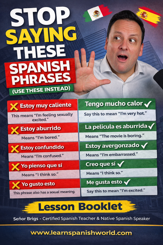 “Stop Sounding Like a Beginner in Spanish” Fix the 10 Mistakes Native Speakers Notice Instantly